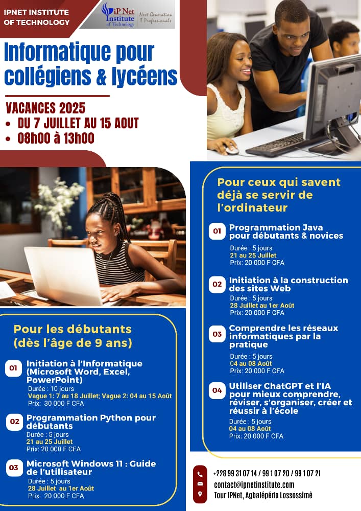 Programmation Python pour débutants (PROMO 2026)